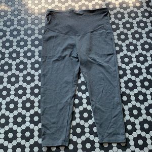 Gray ankle length maternity pants